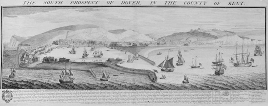 Detail of The South Prospect of Dover in the County of Kent, 1739 by Nathaniel and Samuel Buck