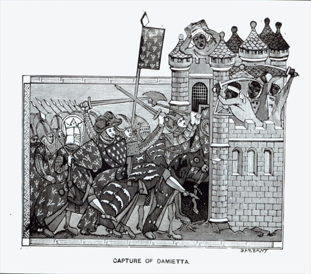 Detail of The Capture of Damietta in 1249 by School French