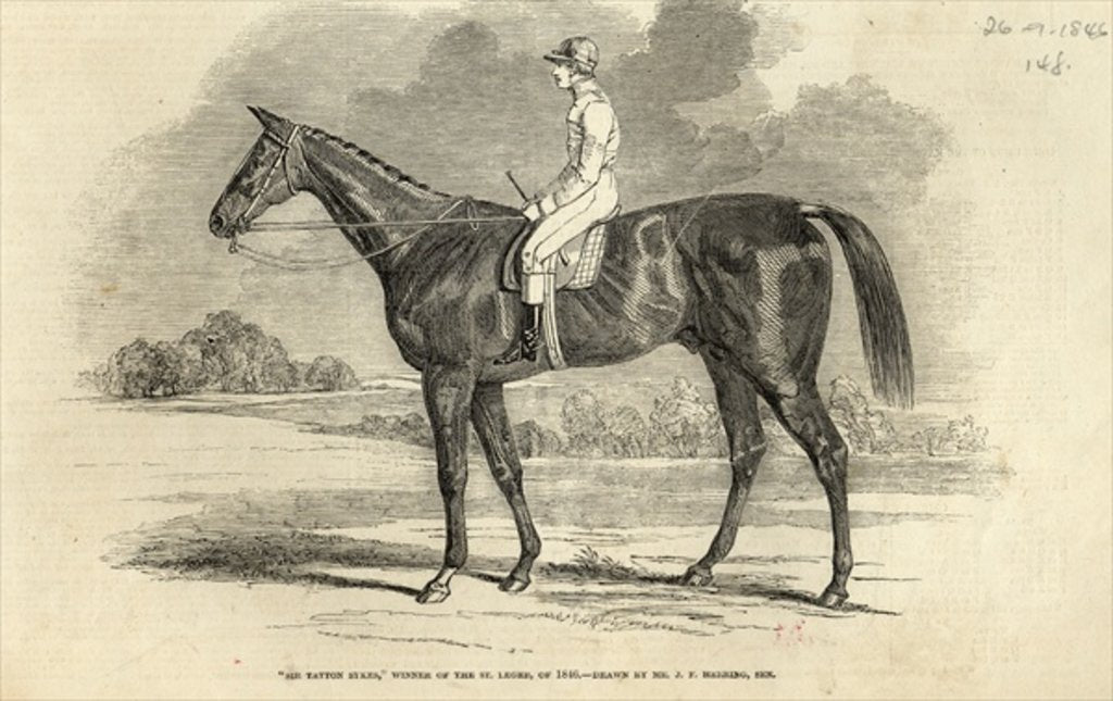 Detail of Sir Tatton Sykes, Winner of the St. Leger by John Frederick Herring Snr