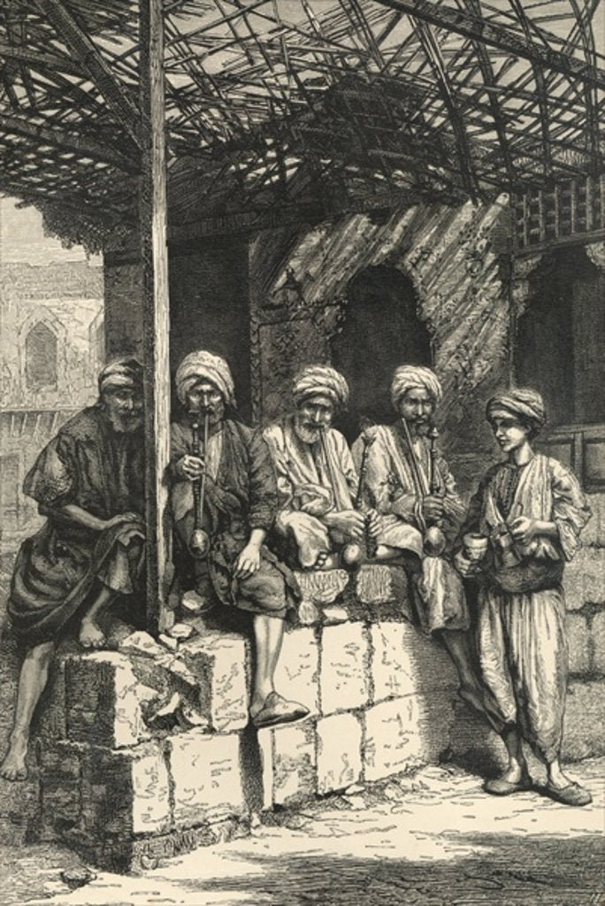 Detail of A Turkish Coffee-house by English School
