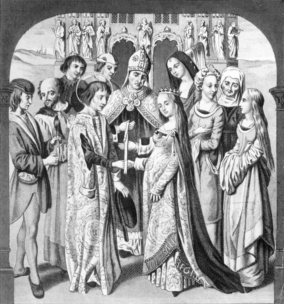 Detail of The Marriage of Henry VI and Margaret of Anjou by English School