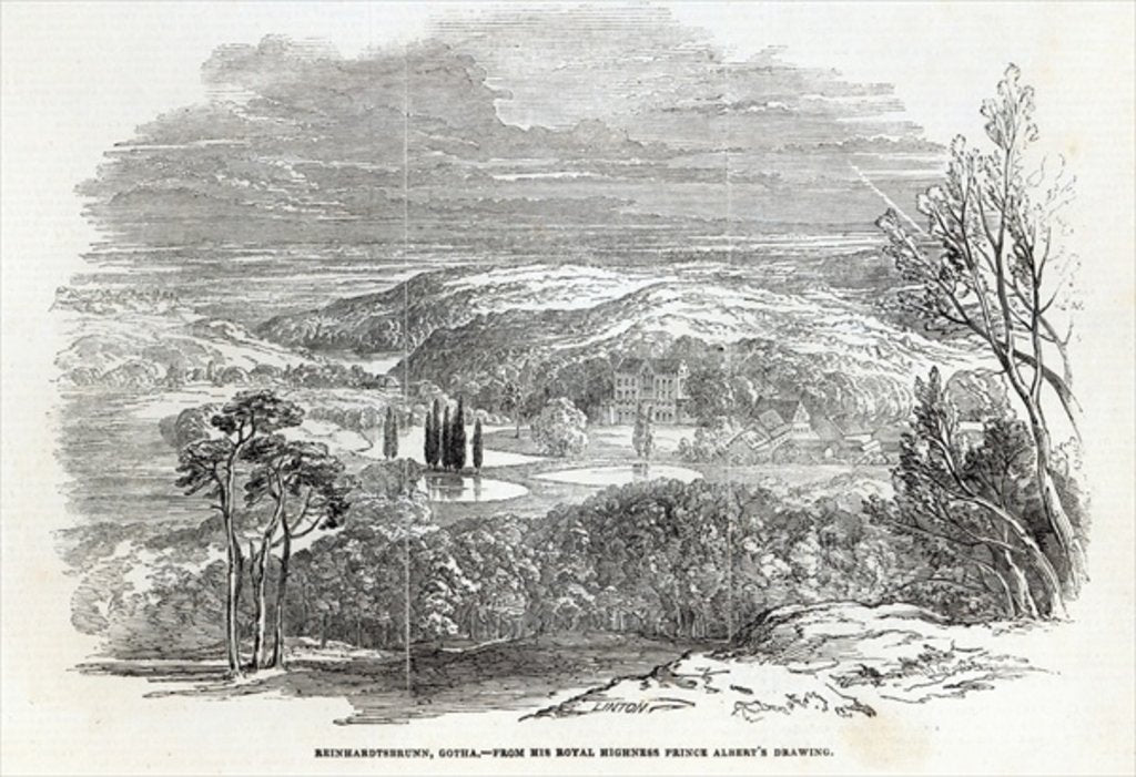 Detail of Reinhardtsbrunn, Gotha by Prince Albert of Saxe-Coburg and Gotha