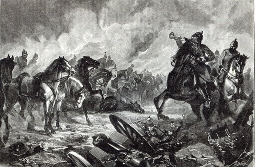 Detail of The horses of Gravelotte by English School