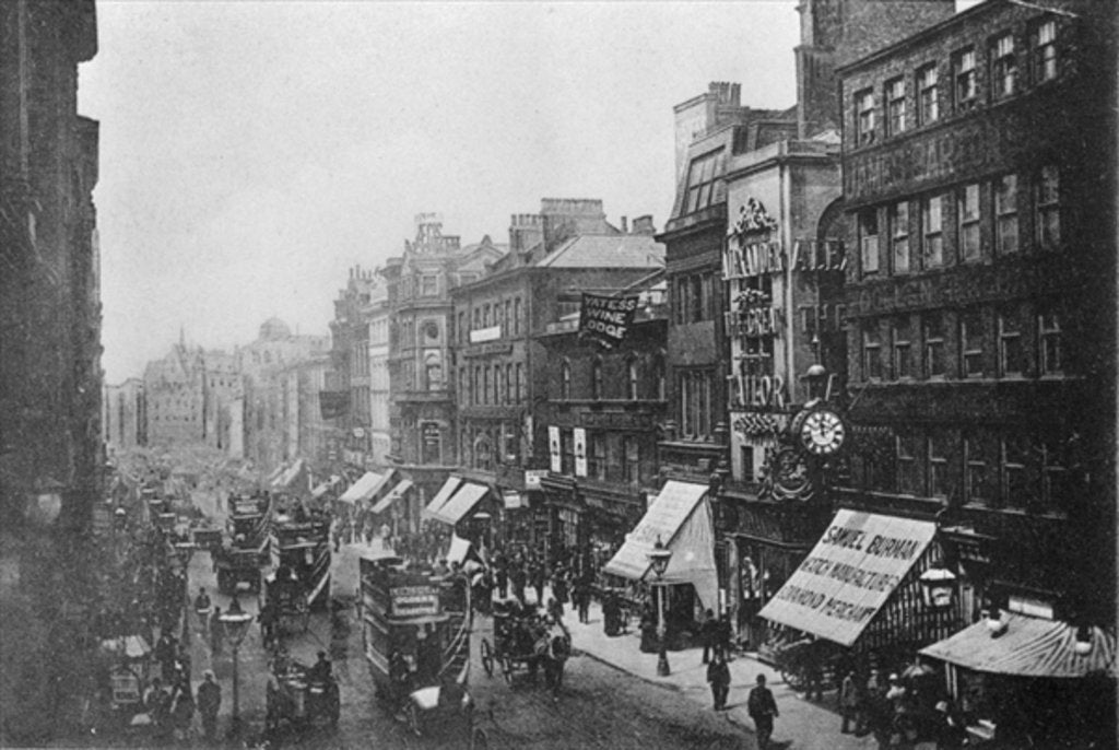 Detail of Market Street, Manchester, c.1910 by English Photographer