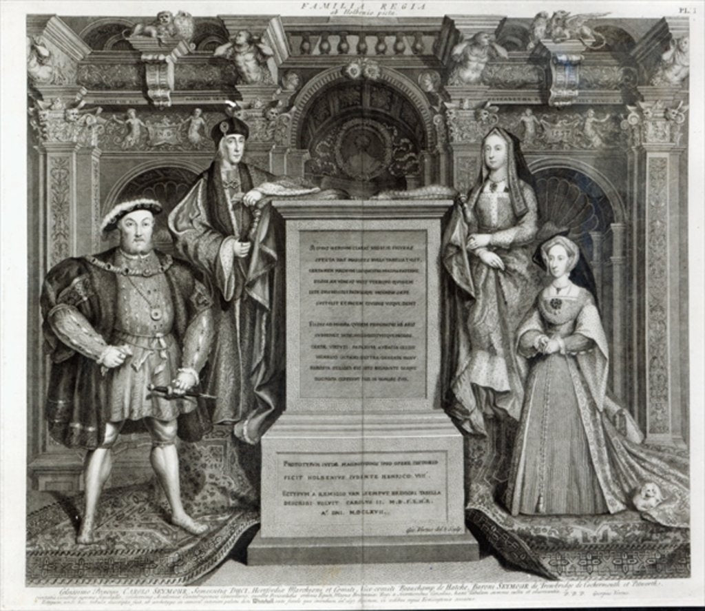 Detail of Familia Regia, or The Family of Henry VIII, 1742 by George Vertue