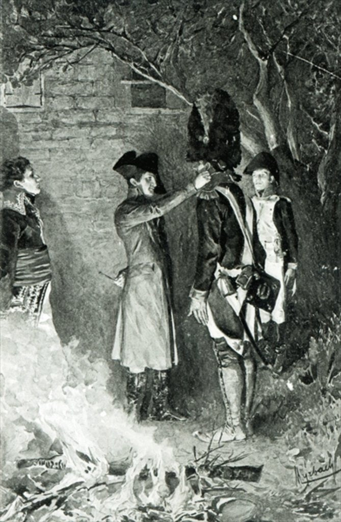 Detail of Napoleon and Coignet by Felicien baron de Myrbach-Rheinfeld