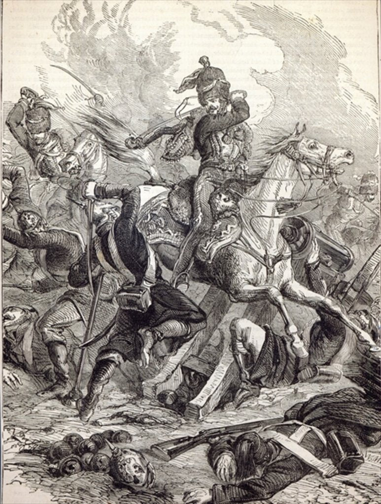 Detail of Charge of the Light Brigade by English School