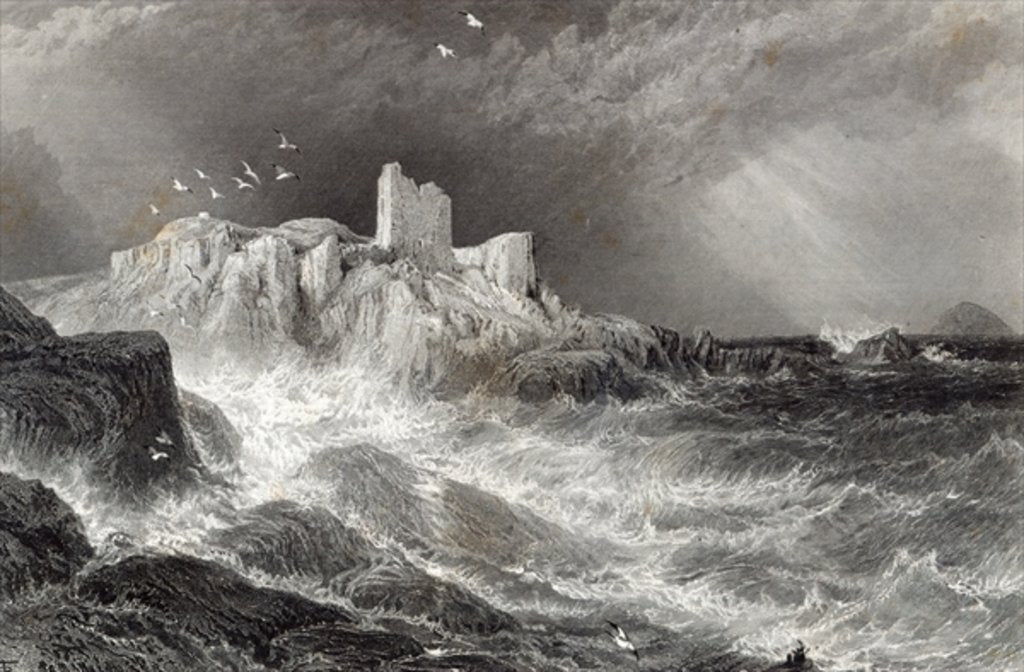 Detail of Turnbury Castle by Myles Birket (after) Foster