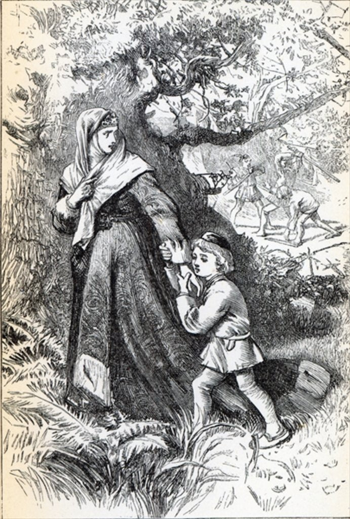 Detail of Escape of Queen Margaret by English School