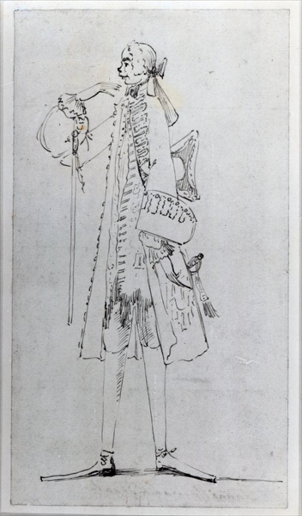 Detail of Carlo Maria Broschi, 'Il Farinelli' by Antonio Maria Zanetti