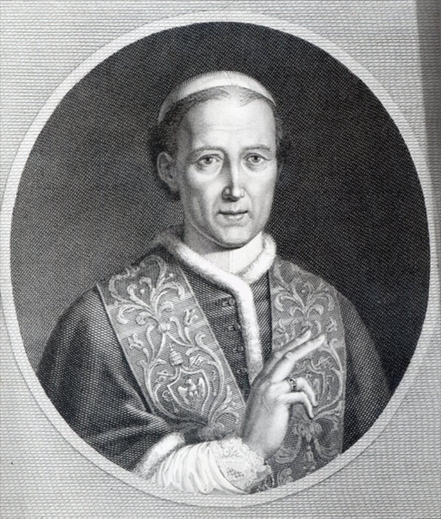 Detail of Pope Leo XII by Agostino (after) Tofanelli