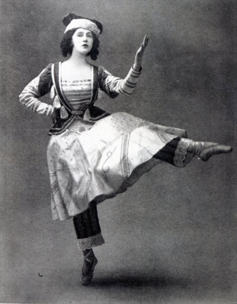 Detail of Tamara Karsavina in the ballet 'Petrouchka', 1911 by French Photographer
