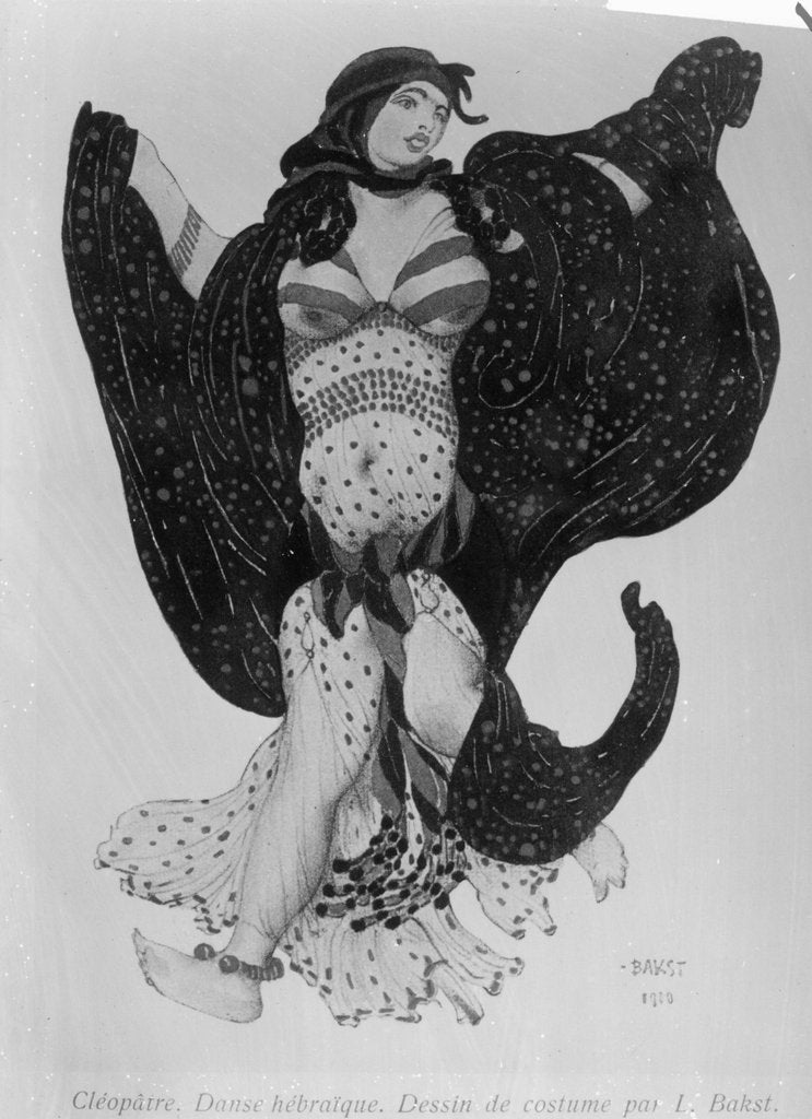 Detail of Costume design for 'Cleopatra', 1910 by Leon Bakst