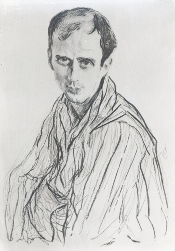 Detail of Michel Fokine, 1909 by Valentin Aleksandrovich Serov