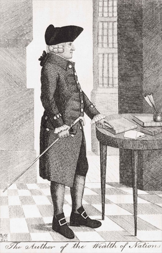 Detail of Adam Smith, 1790 by John Kay