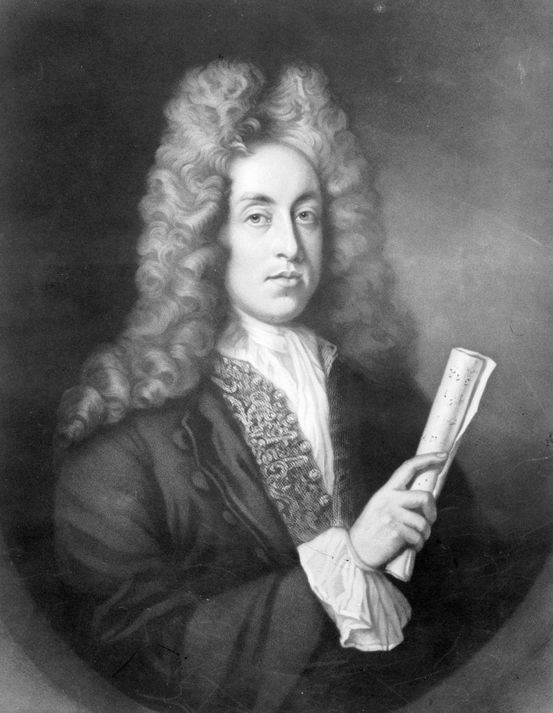 Detail of Henry Purcell by Godfrey (after) Kneller