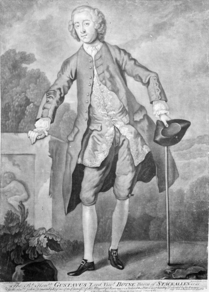 Detail of Gustavus Hamilton by William Hogarth
