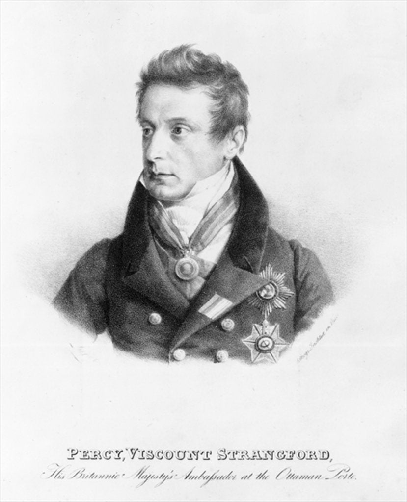 Detail of Percy, 6th Viscount Strangford by English School