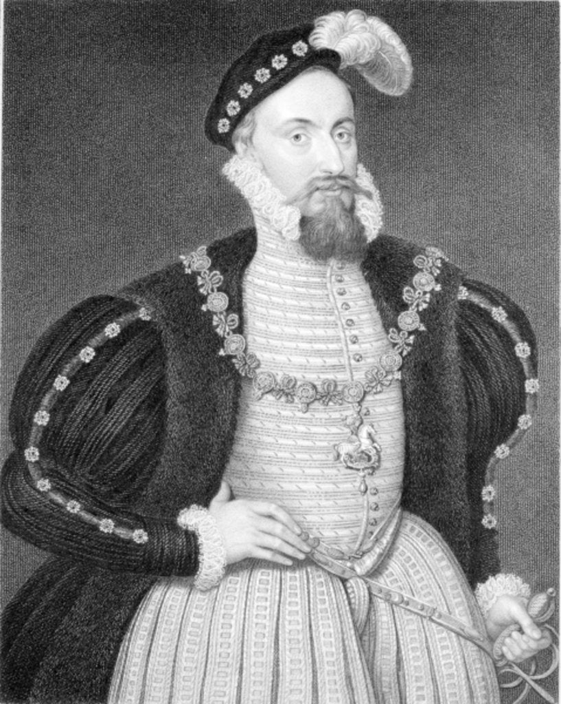 Detail of Portrait of Henry Grey by English School