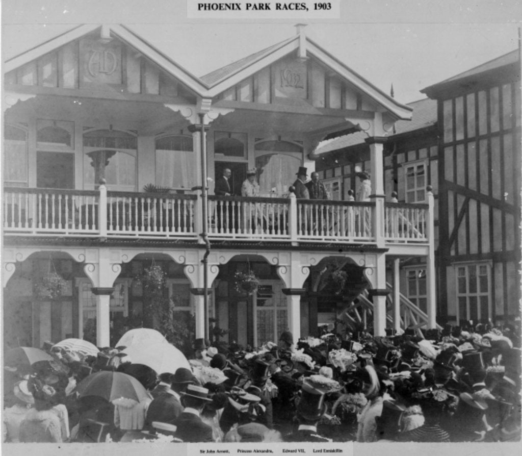Detail of The first Phoenix Park Races, 1903 by English Photographer