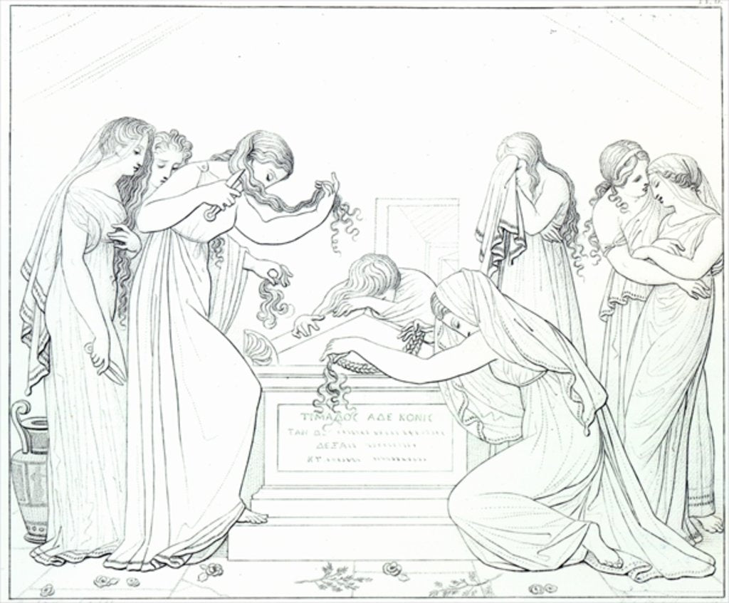 Detail of Illustration from the 'Book of Sappho' by Anonymous