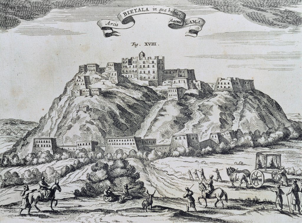 Detail of View of Lhasa, capital of Tibet by Atanasio Kirchen