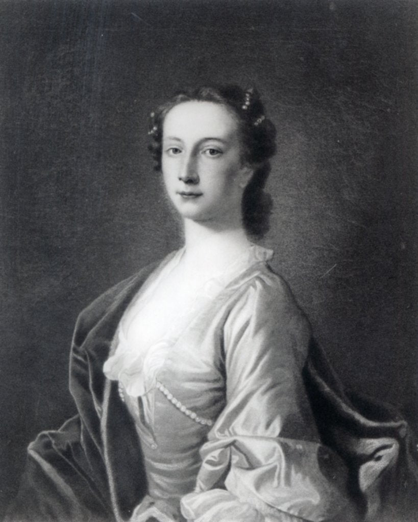 Detail of Clementina Walkinshaw, c.1760 by English School