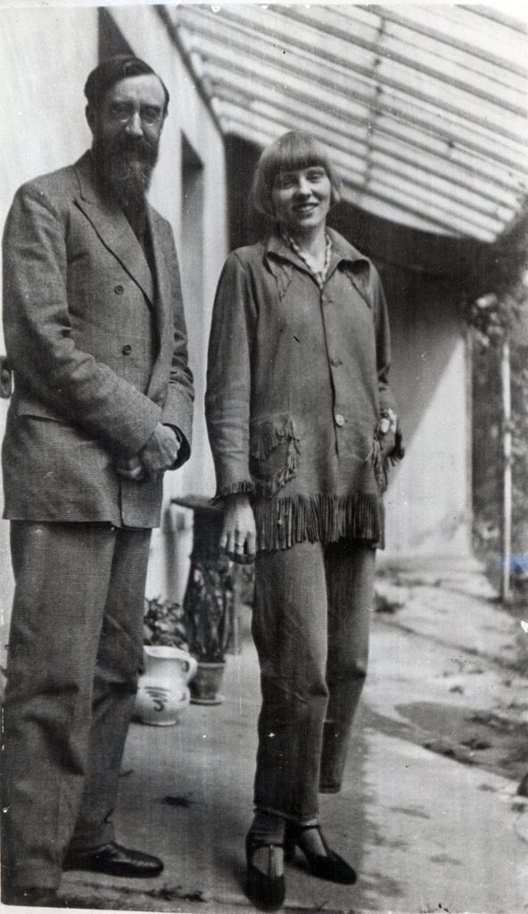 Detail of Lytton Strachey and Iris Tree by English Photographer