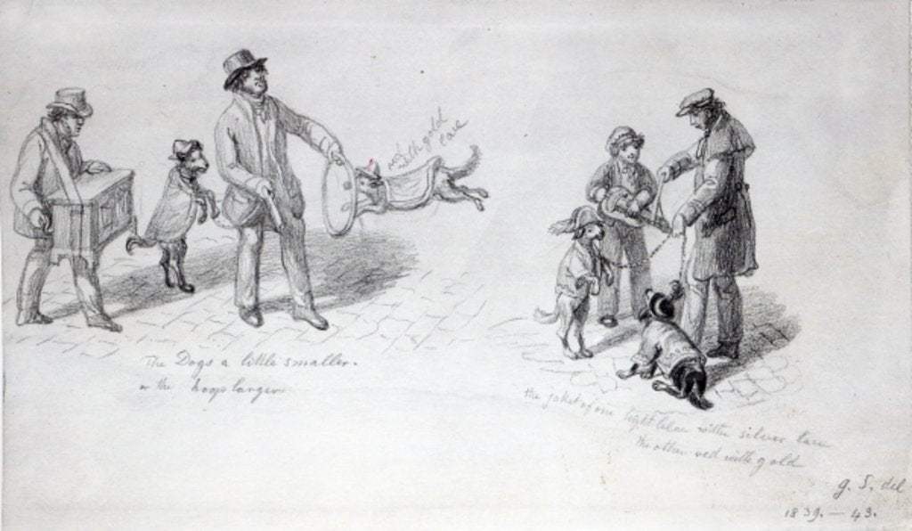 Detail of Street Performers, c.1839-43 by George the Elder Scharf