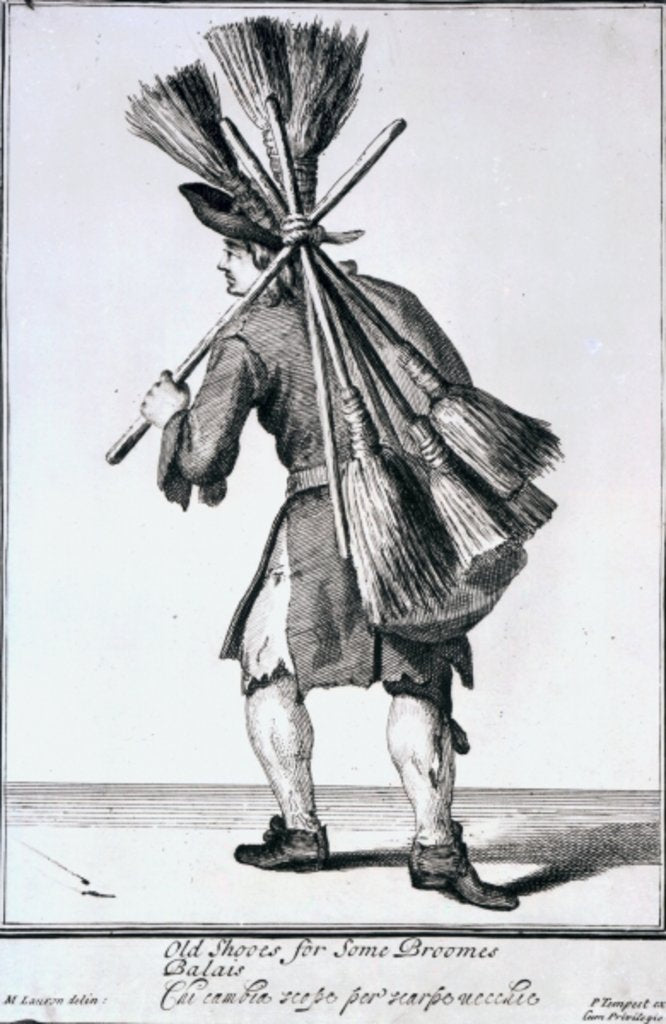 Detail of Old Shoes for Some Broomes by Marcellus the Elder (after) Laroon