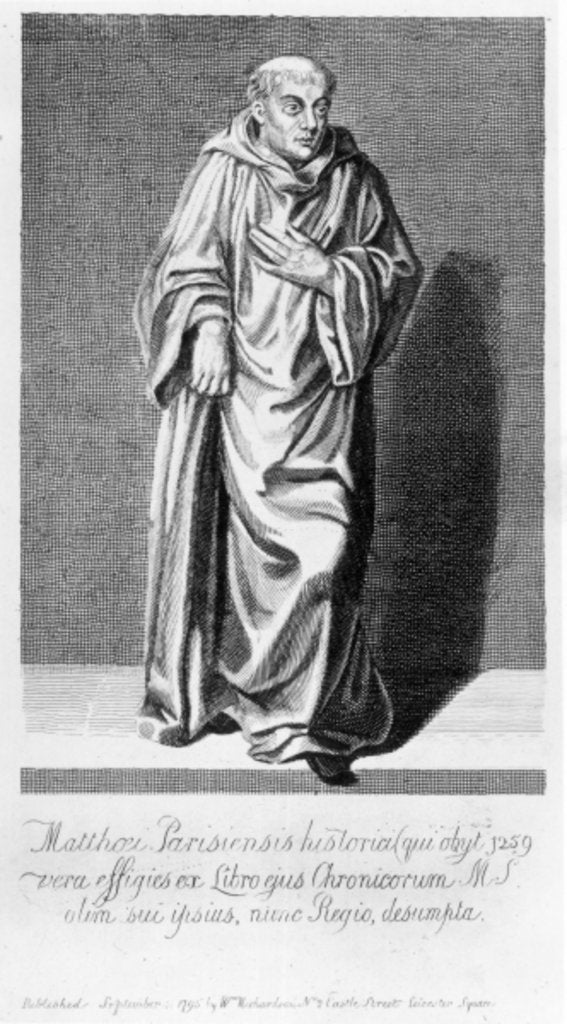 Detail of Matthew Paris, 1795 by English School