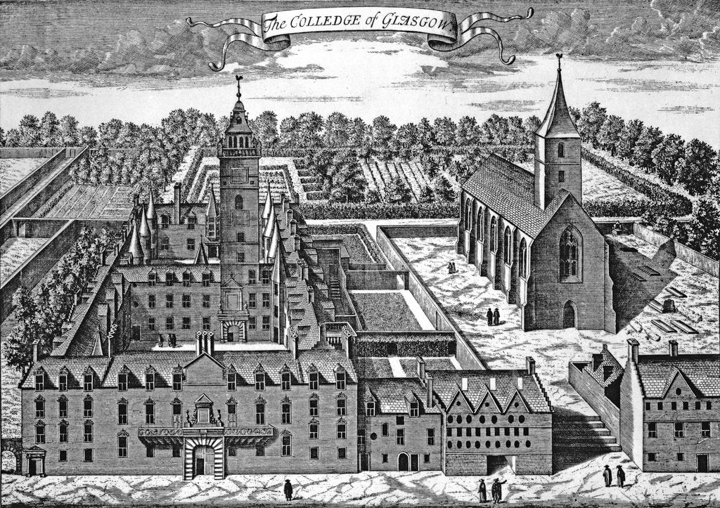 Detail of The Colledge of Glasgow by John Slezer