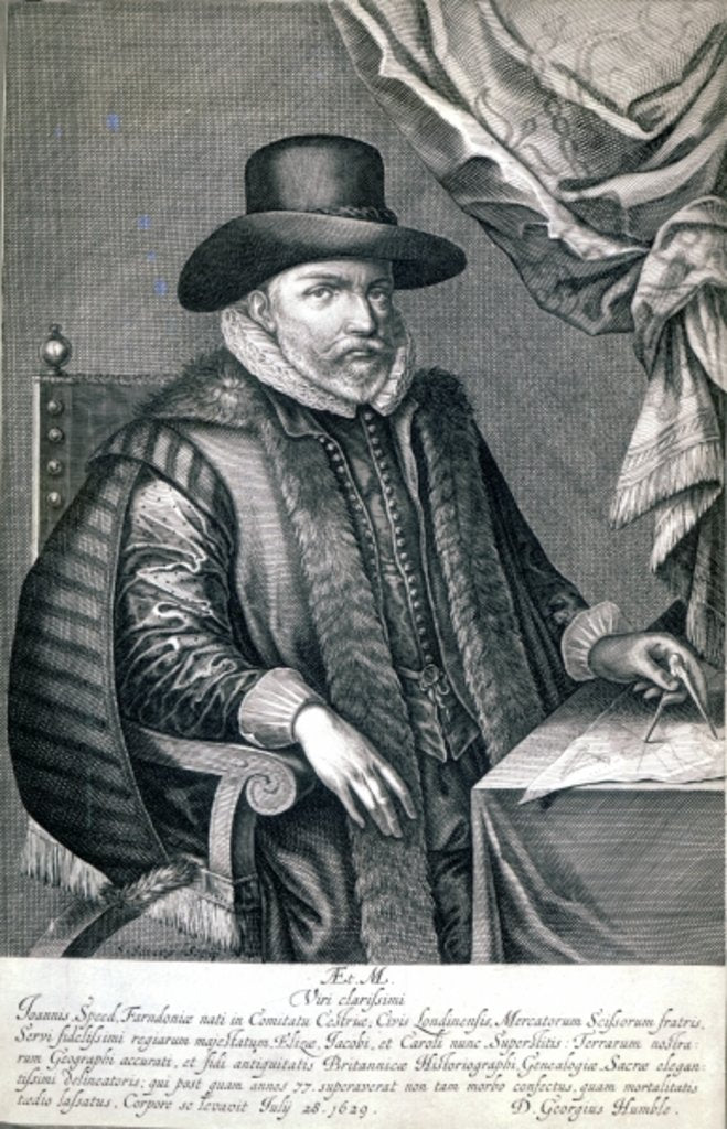 Detail of John Speed, published by George Humble, 1632 by Solomon Savery
