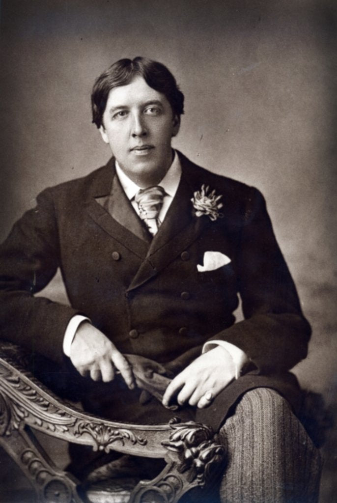 Detail of Oscar Wilde, c.1890 by W. and D. Downey