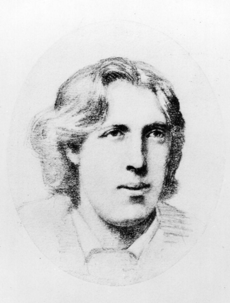 Detail of Portrait of Oscar Wilde by French School