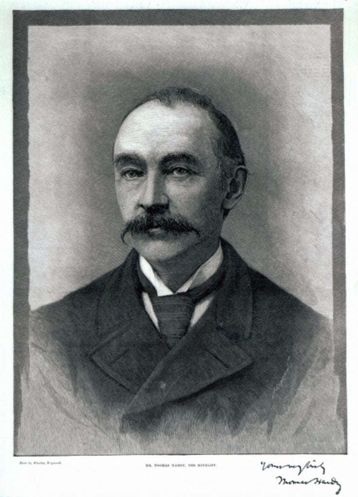 Detail of Thomas Hardy, 1892 by (after) English photographer