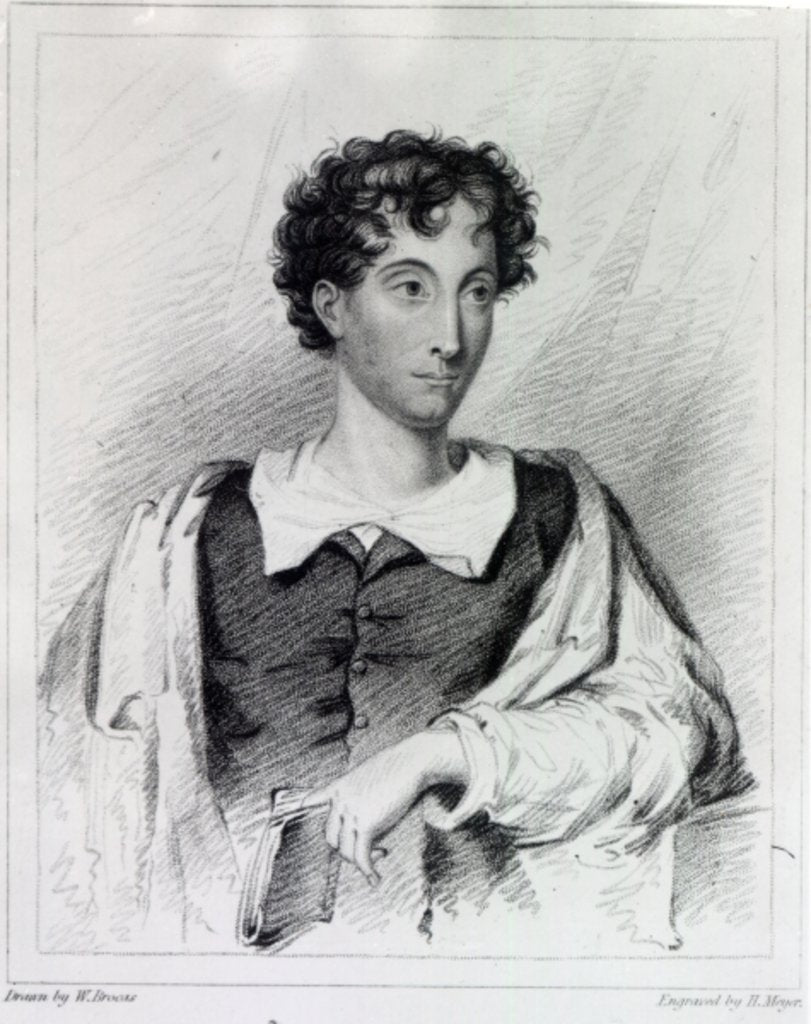 Detail of Reverend Charles Robert Maturin, engraved by Henry Meyer, 1819 by William (after) Brocas