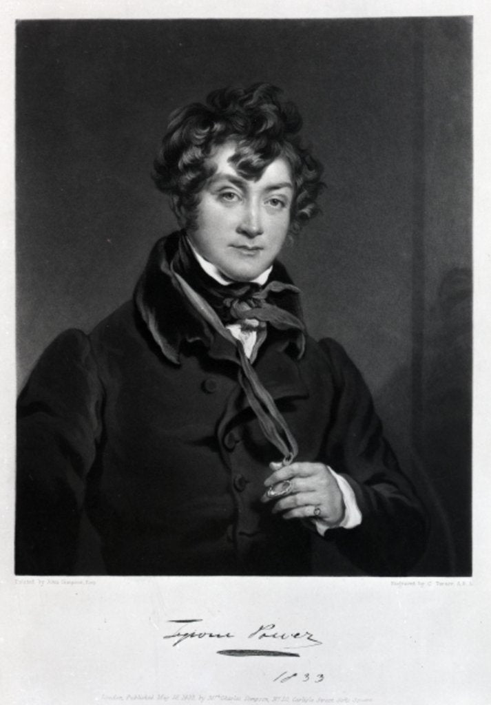 Detail of Tyrone Power by John Simpson