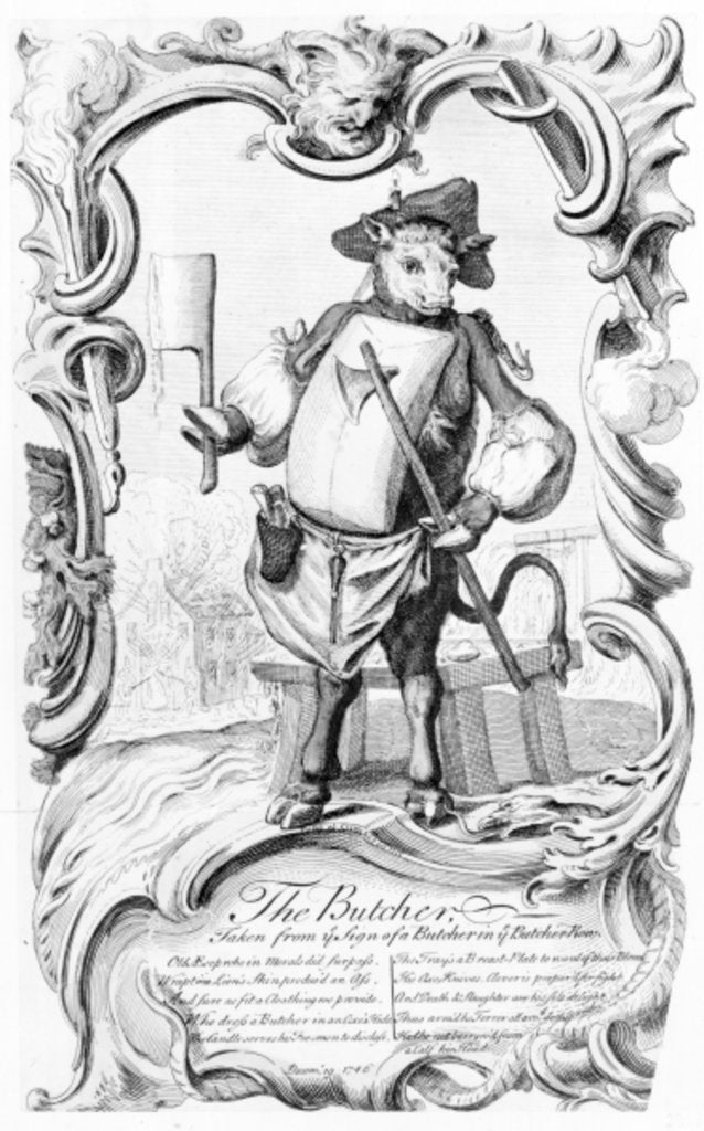 Detail of The Butcher by English School