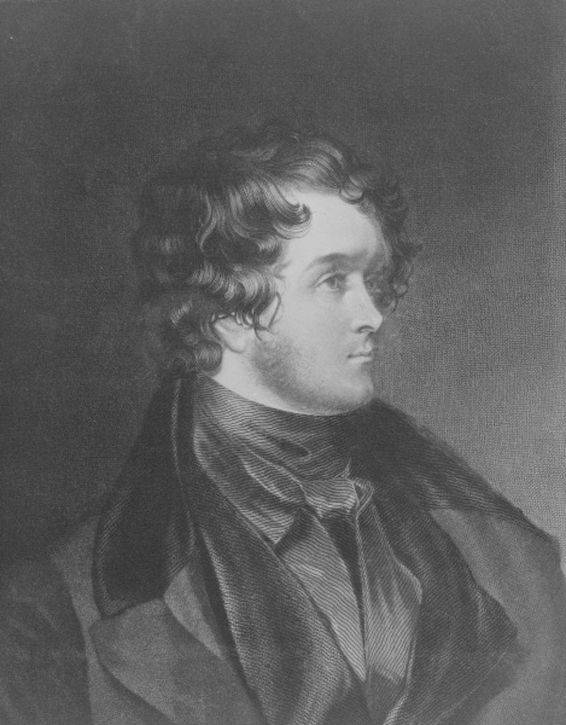 Detail of William Harrison Ainsworth by Daniel Maclise