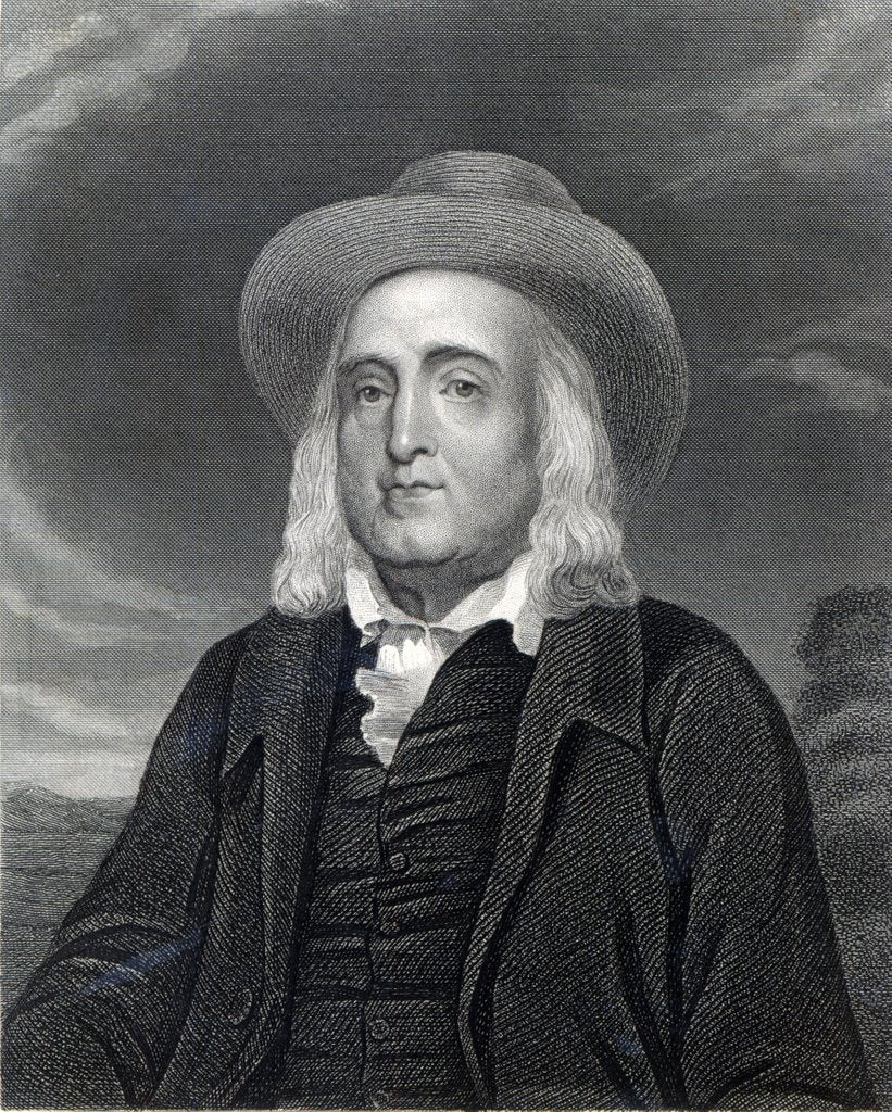 Detail of Jeremy Bentham from 'Gallery of Portraits', published in 1833 by English School