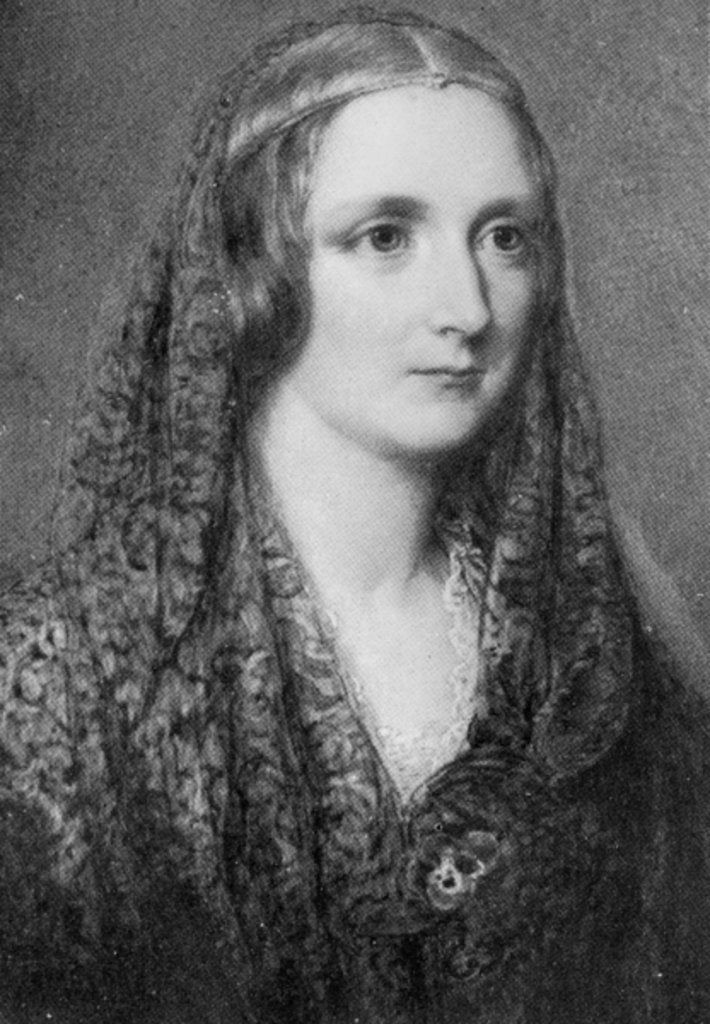 Detail of Mary Shelley, an idealised portrait created after her death by Reginald Easton