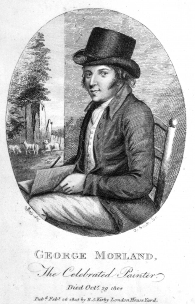 Detail of George Morland, engraved by G.Scott, 1805 by English School