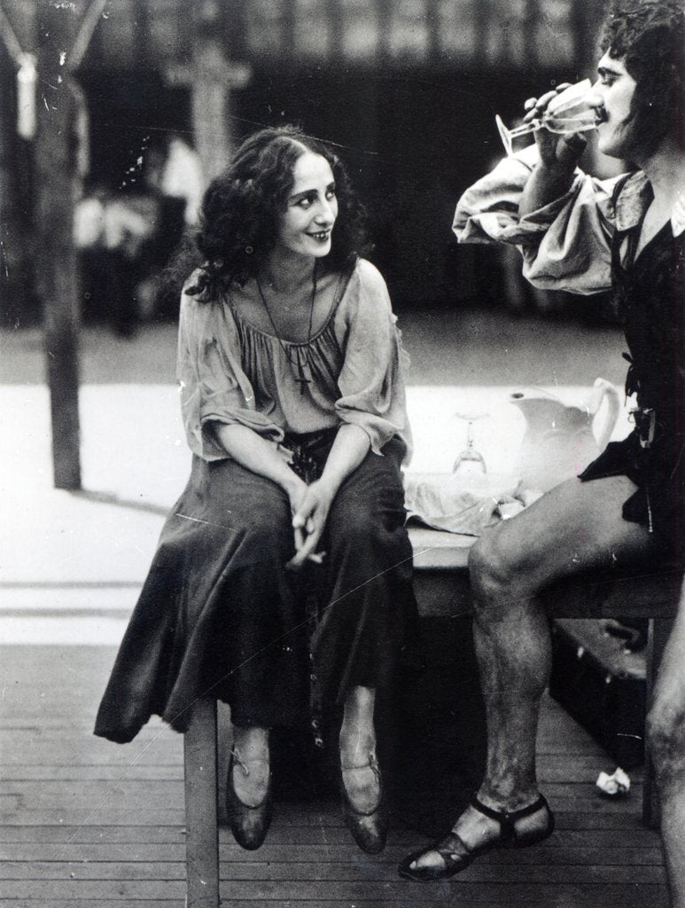 Detail of Anna Pavlova as Fenella in a scene from the film 'The Dumb Girl of Portici', 1916 by American Photographer