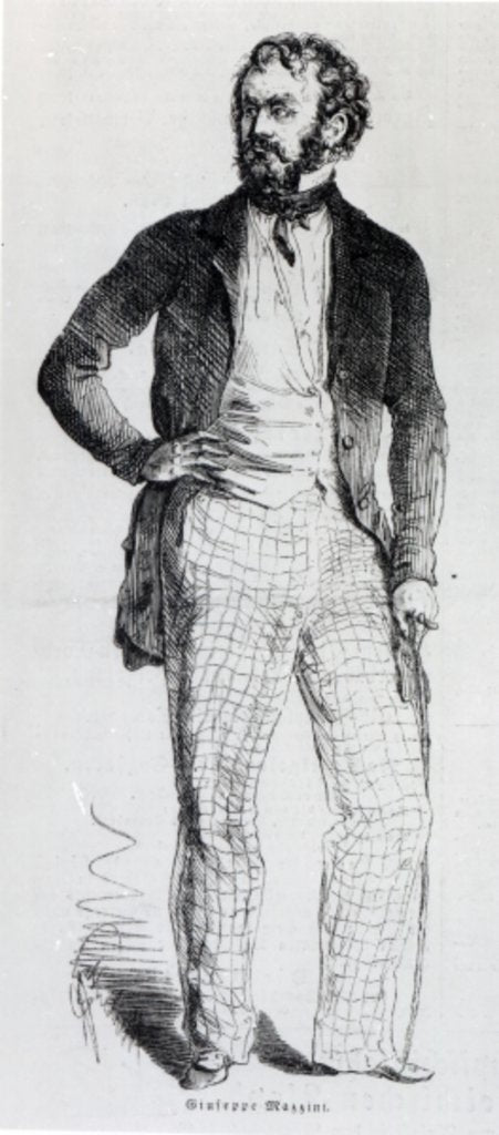 Detail of Giuseppe Mazzini by German School