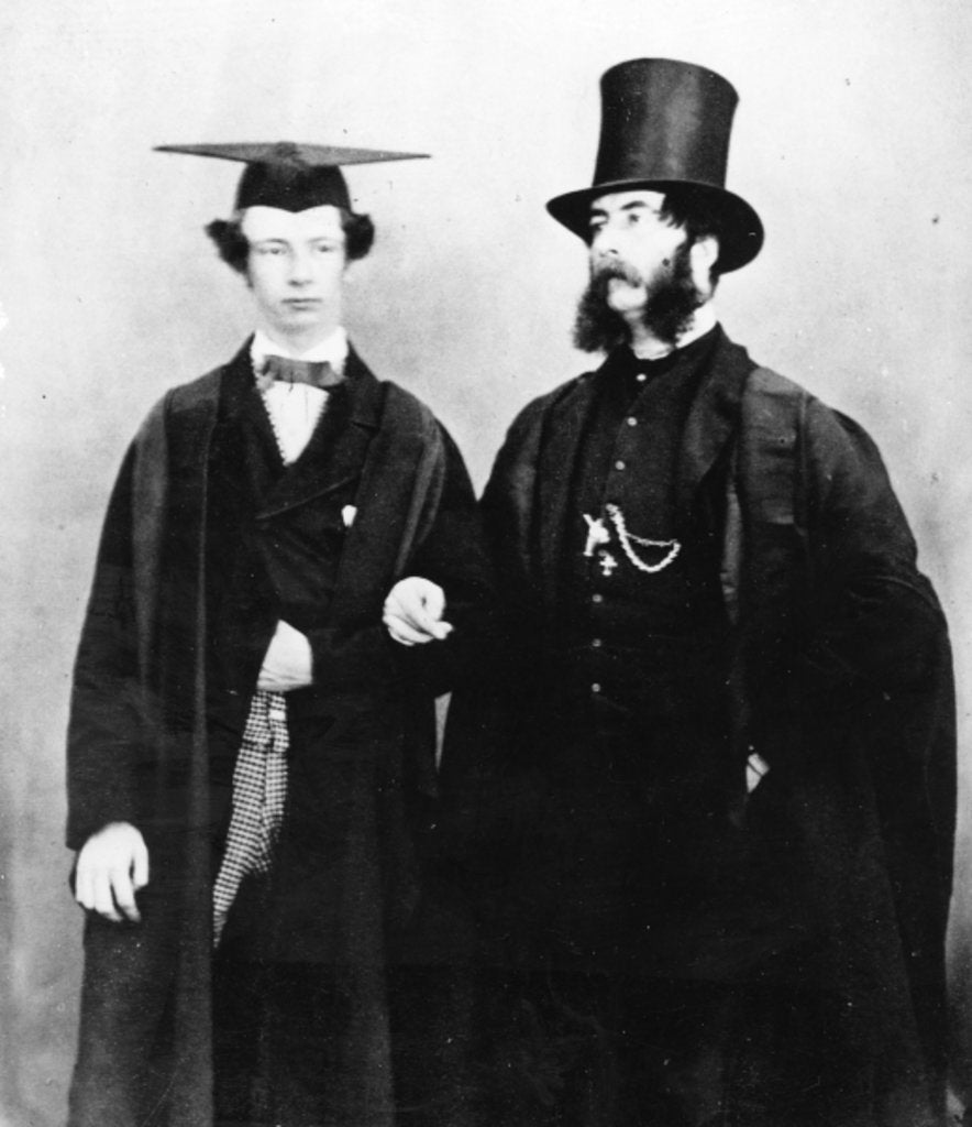 Detail of Arthur Munby and his father, c.1851 by English Photographer
