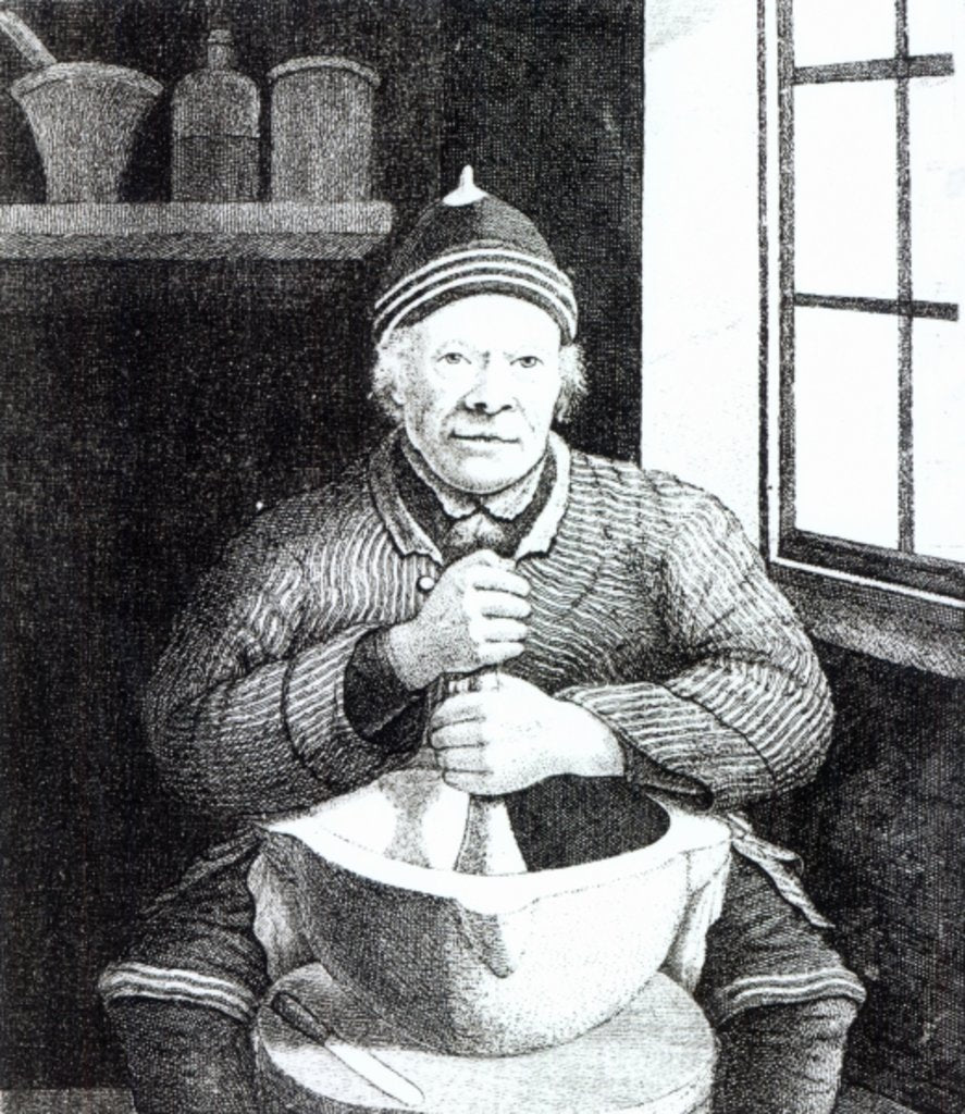 Detail of William Wilson, commonly called Mortar Willie, aged 107, 1815 by English School
