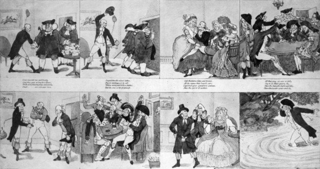 Detail of A Lesson for Spendthrifts by Dr. Johnson, 1794 by Richard Newton