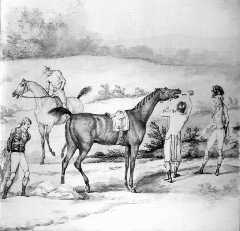 Detail of Preparing for a Race by English School