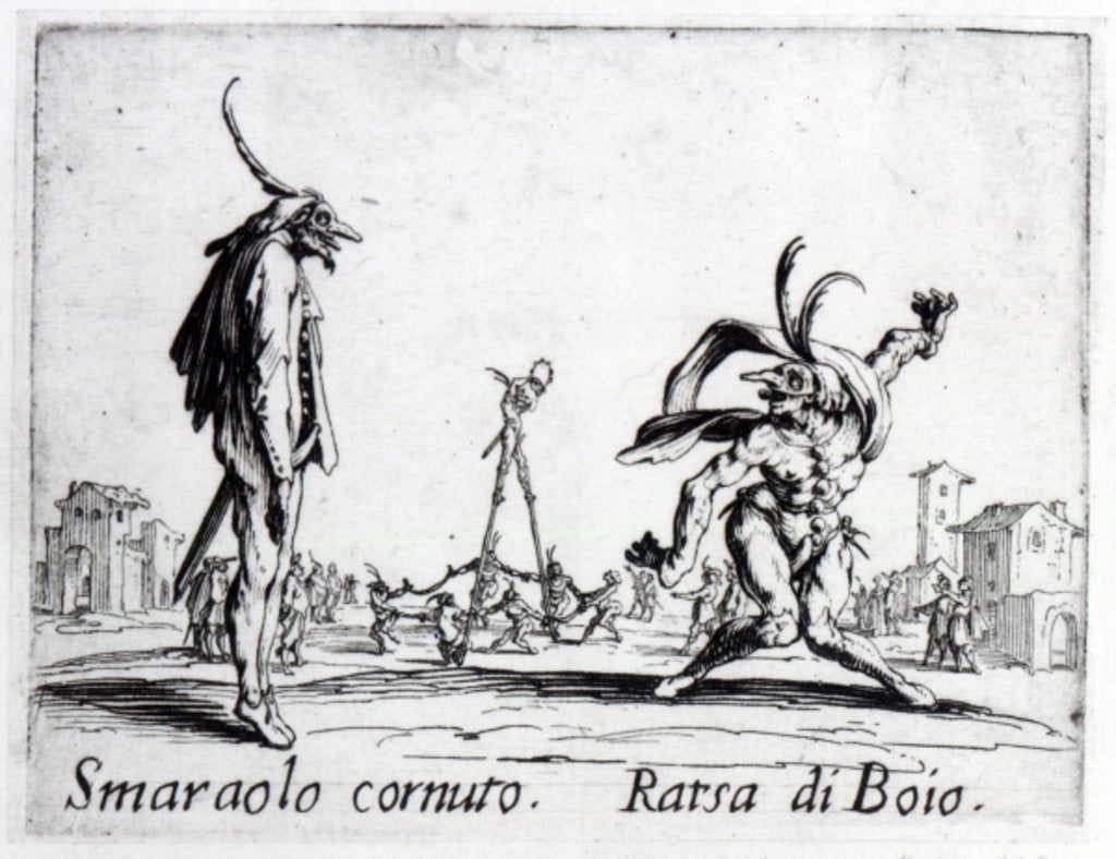 Detail of Balli de Sfessania, c.1622 by Jacques Callot
